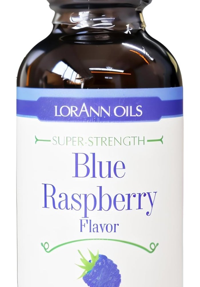 LorAnn Super Strength Blue Raspberry Flavoring Oil - 1 Fl. Oz. (29.5 mL) for Baking, Candy Making, and Flavoring - Image 1