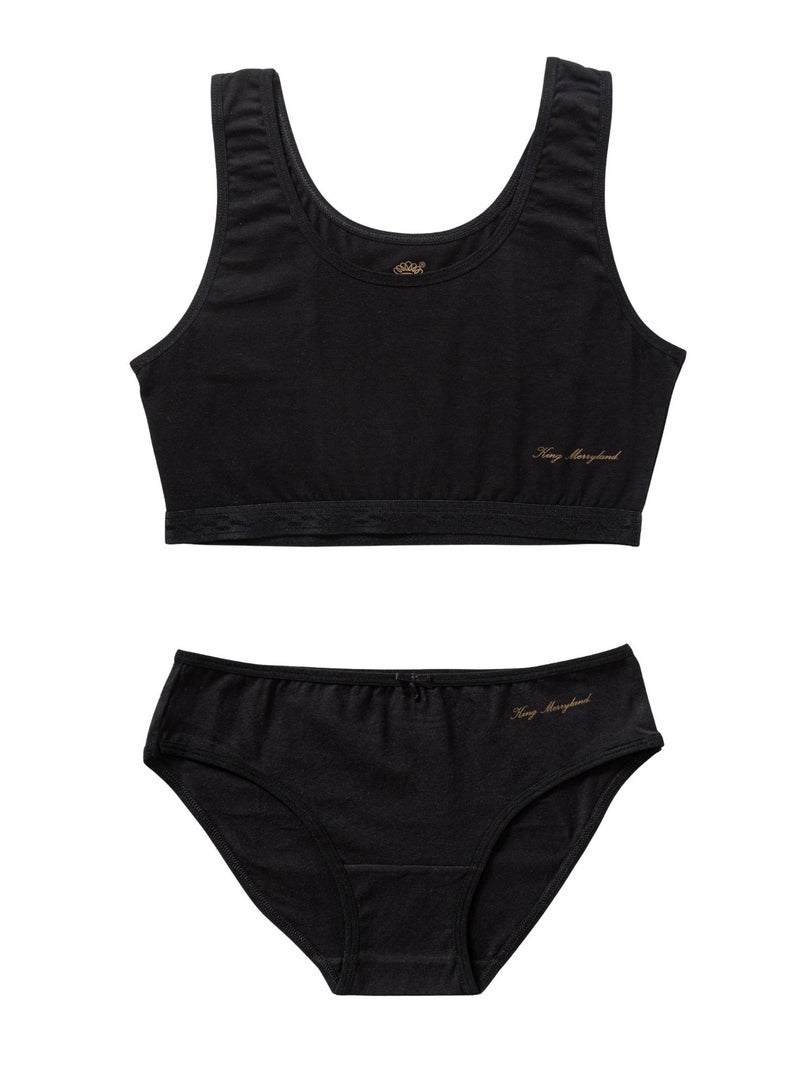 King Merryland Pack of 3 Women's Cotton Soft Bra Top and Bikini Panties Underwear Set - Image 5