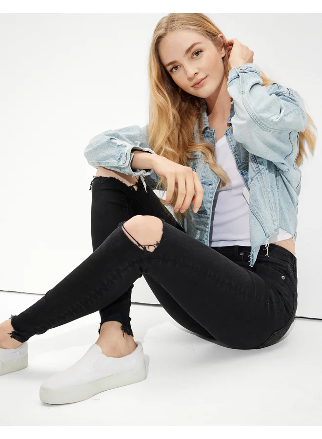 American Eagle AE Lu(x)e Ripped Super High-Waisted Jegging