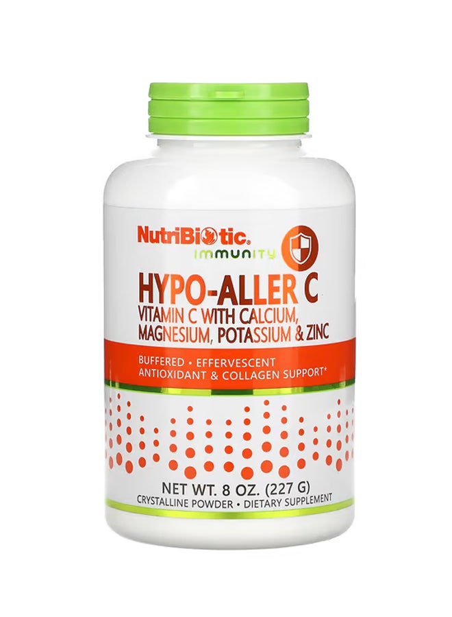 نيوتريبايوتك Immunity Hypo-Aller C فيتامين C مع الكالسيوم والمغنيسيوم والبوتاسيوم والزنك 8 أونصة (227 جم)