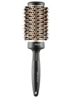 Rozia Pro Boar Bristles Round Hair Brush, Thermal Ceramic & Ionic Tech, Roller Hair Brush For Blow Drying, Curling, Straightening, Add Volume & Shine (44 Mm)  - Image 1