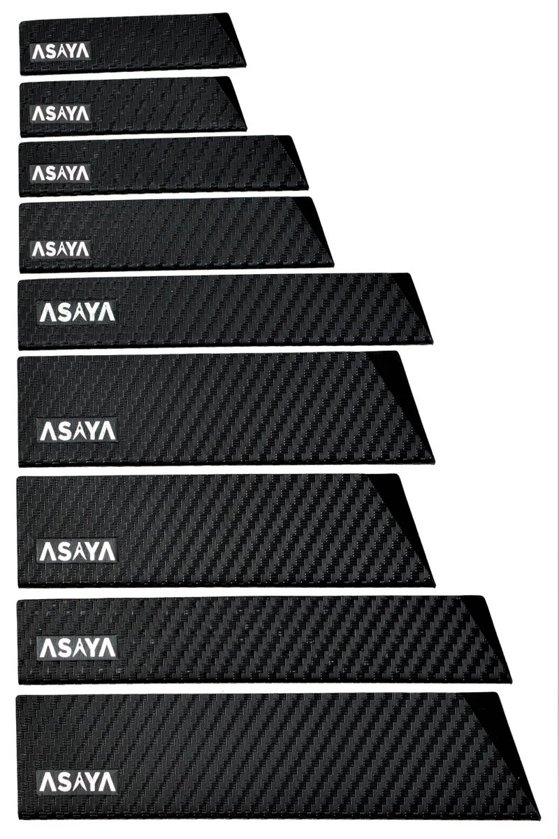 Asaya Professional Knife Edge Guards Universal Blade Covers  Extra Strength ABS Plastic and BPAFree Felt Lining nonToxic and Food Safe  Knives Not Included 9Pcs
