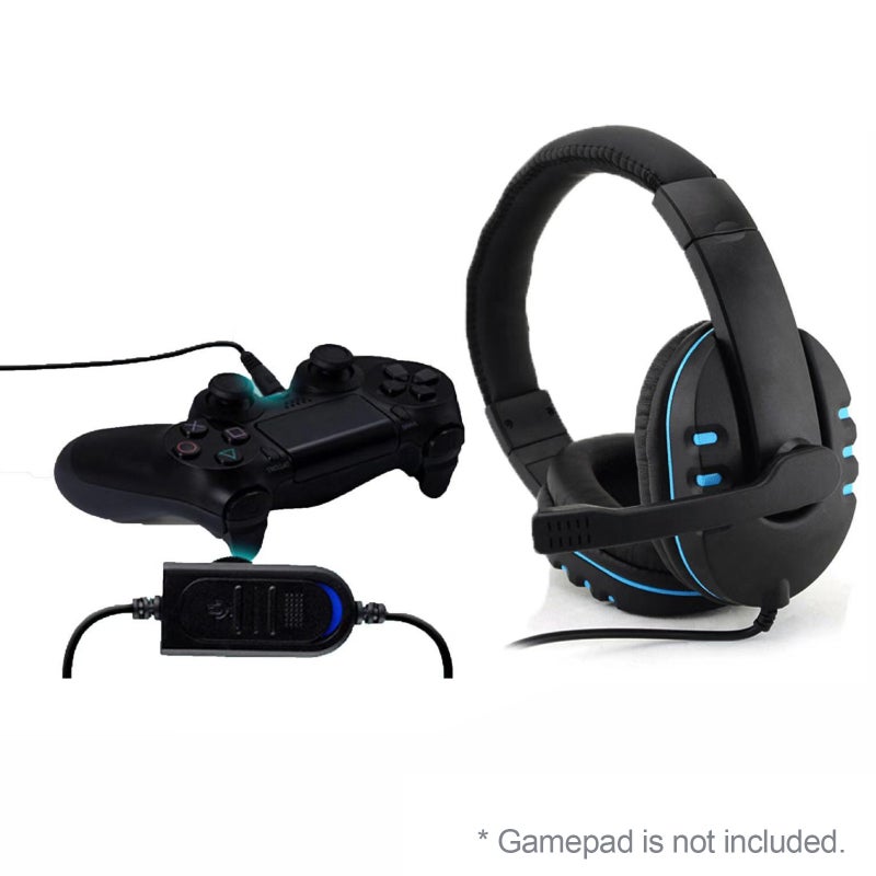 سماعة ألعاب ستيريو KUBITE T-997 مع ميكروفون لأجهزة PS4 وكمبيوتر محمول وكمبيوتر سطح المكتب - سماعات أذن مقاومة للضوضاء بدوران حول الأذن مع صوت باس محيط وبطانات أذن ناعمة للألعاب - Image 4