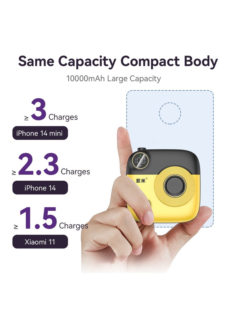 zime E49A Magnetic Power Bank, 10,000mAh Foldable Magnetic Wireless Portable Charger, 20W USB-C Power Compatible with iPhone 16/15/14/13/12 Series - Image 4