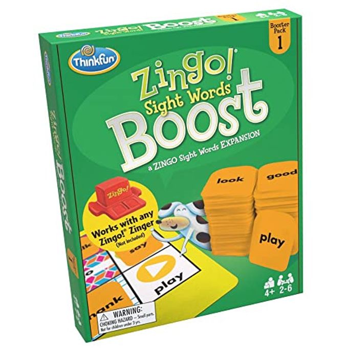 thinkfun Think Fun Zingo! Sight Words Boost Engaging Brain Game | Expansive Vocabulary Builder | Stimulates Memory & Concentration | for Kids Aged 4 and Up | Expansion Pack (76472) - Image 5