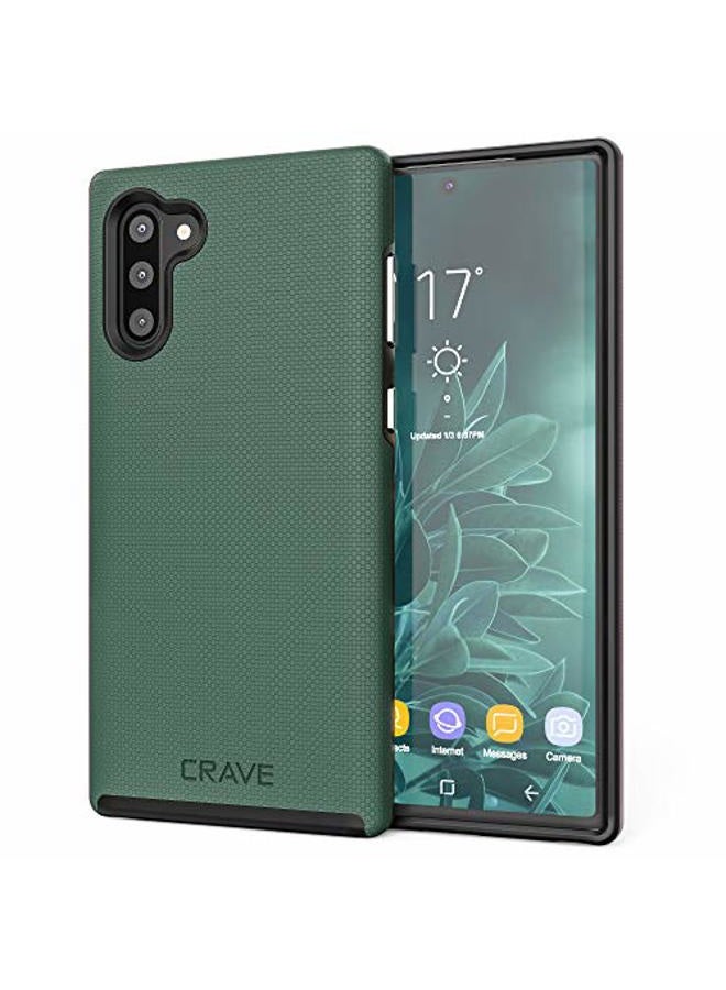 CRAVE Note 10 Case, Dual Guard Protection Series Case for Samsung Galaxy Note 10 - Forest Green - Image 1