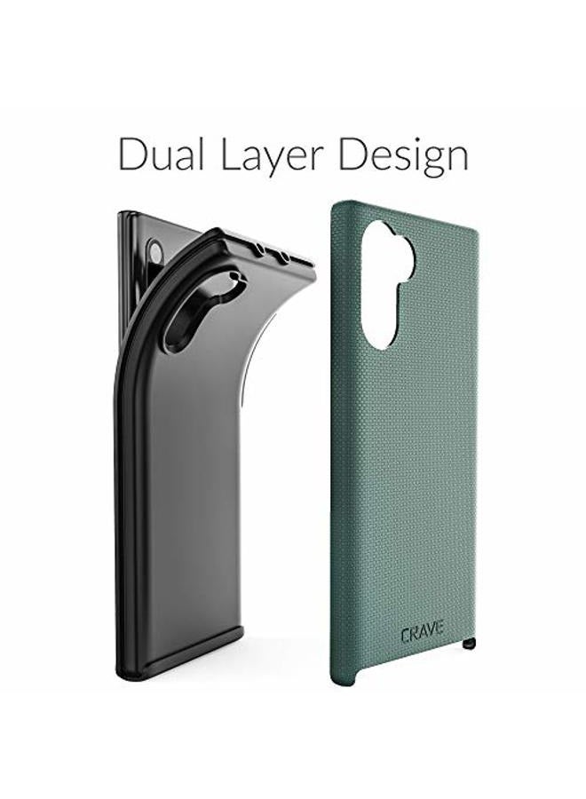 CRAVE Note 10 Case, Dual Guard Protection Series Case for Samsung Galaxy Note 10 - Forest Green - Image 5