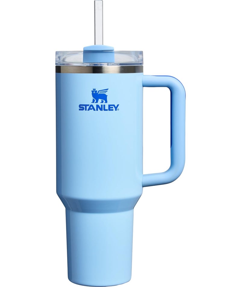 Stanley Stanley Quencher H2.0 Tumbler with Handle and Straw 40 oz | Flowstate 3-Position Lid | Cup Holder Compatible for Travel | Insulated Stainless Steel Cup | BPA-Free | Cornflower Gloss - Image 1