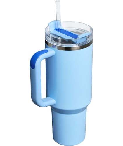 Stanley Stanley Quencher H2.0 Tumbler with Handle and Straw 40 oz | Flowstate 3-Position Lid | Cup Holder Compatible for Travel | Insulated Stainless Steel Cup | BPA-Free | Cornflower Gloss - Image 3
