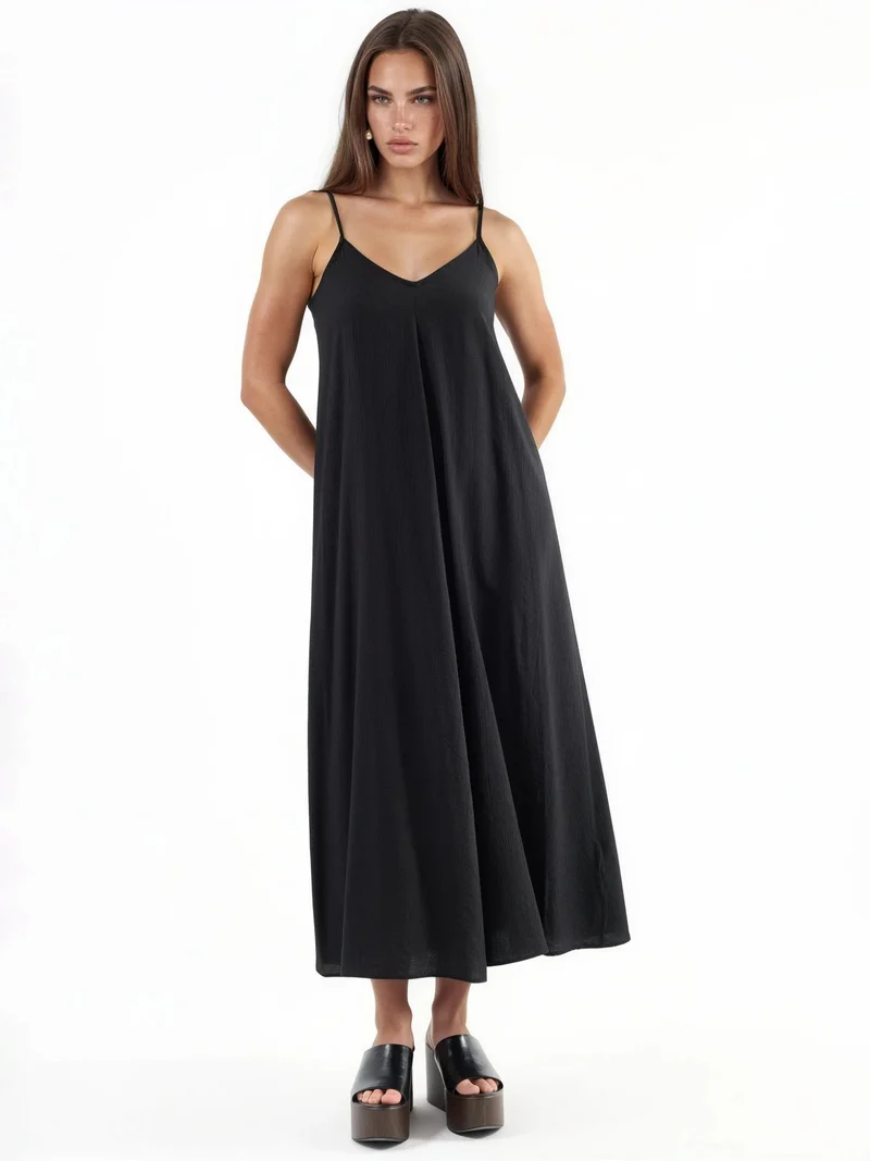 Busem BUSEM V-Neck Midi Slip Dress