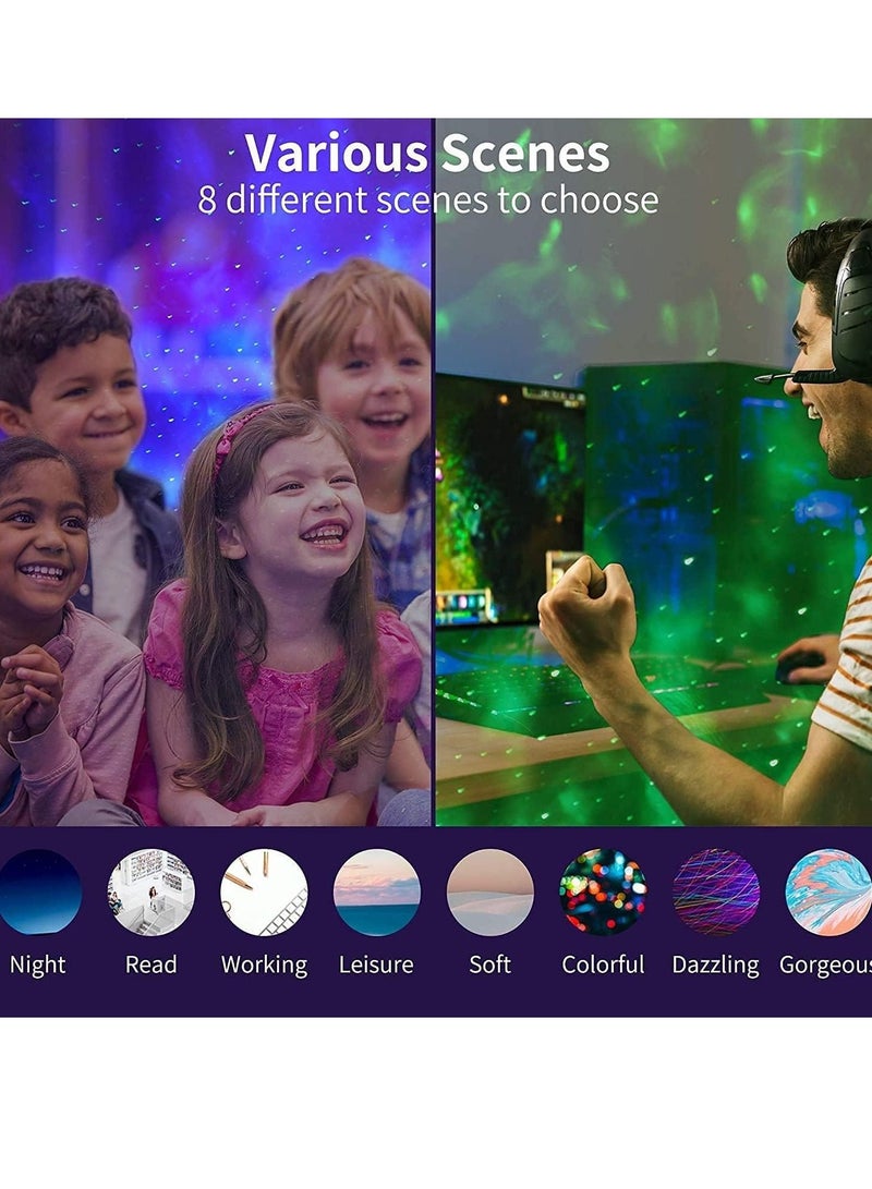 Star Projector, Smart Galaxy Projector Works with Alexa Google Home, 16 Million Colors Phone App Remote Control, Night Light Projector with Bluetooth Speaker for Kids Adults Bedroom - Image 4