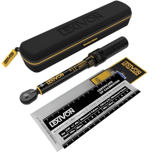 LEXIVON Bike Torque Wrench 1/4-Inch Drive, Newton Meter | 72-Tooth Gear, Dual-Direction Click Type, 2-26 Nm (17.7-230.1 in-lb) | Portable for Road & Mountain Bicycles (LX-190) - Image 5