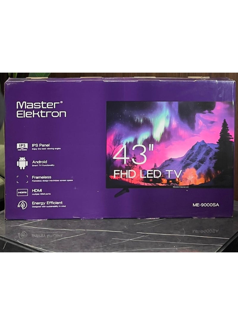 ماستر اليكترون شاشة تلفزيون ليد ٤٣" ذكية بدون اطار كامل الدقة - Image 5