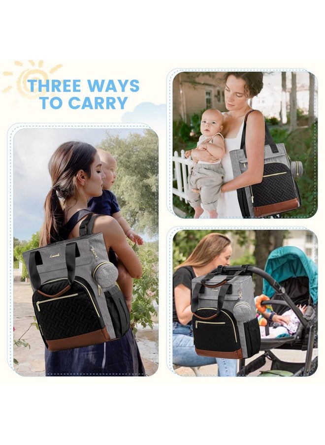 Lovevook LOVEVOOK Diaper Bag Backpack, Baby Bag for Mom with Changing Pad Pacifier Case,Waterproof Trave Baby Girl/Boy Diaper Bag Tote  - Image 2