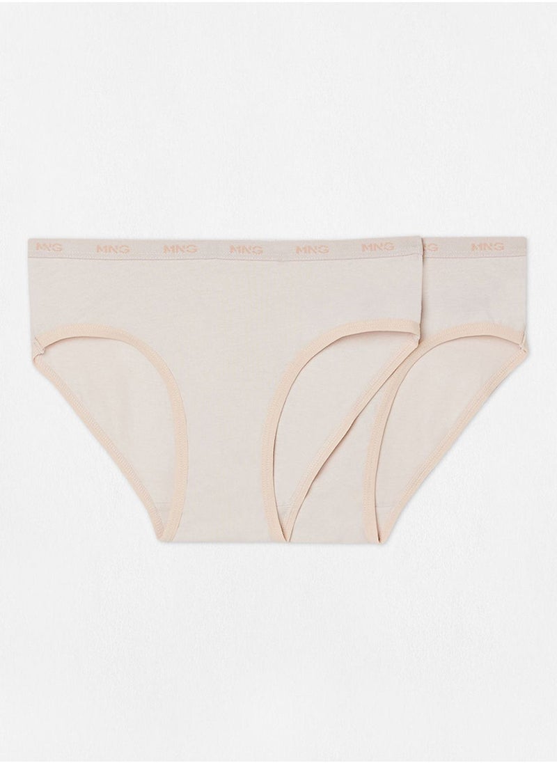 MANGO - Kids 2 Pack Slip Briefs - Image 1