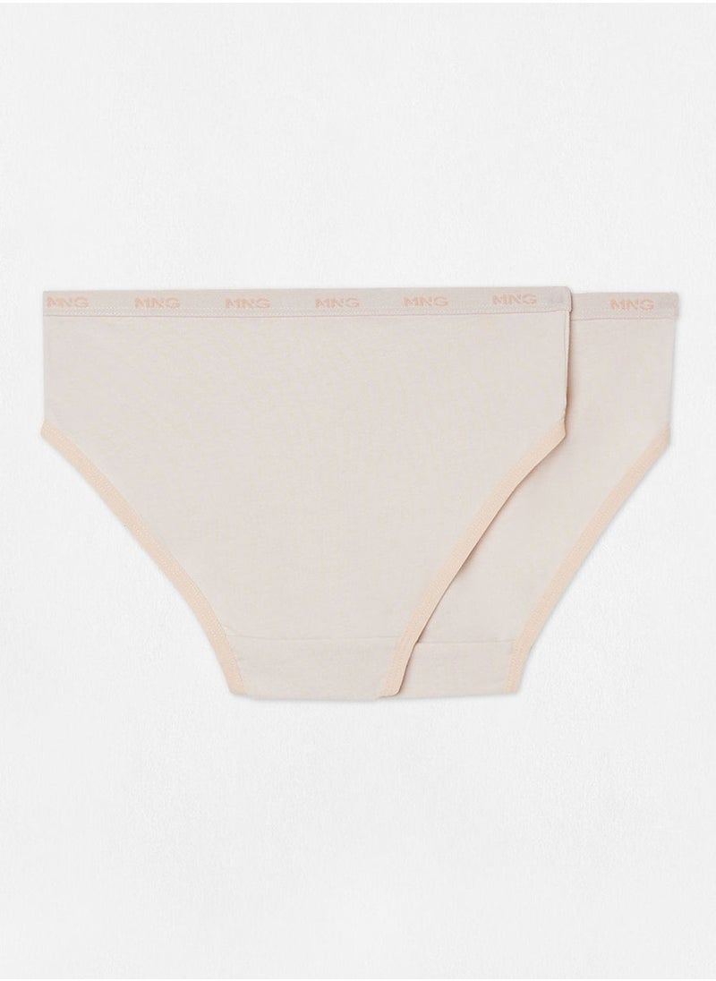 MANGO - Kids 2 Pack Slip Briefs - Image 1