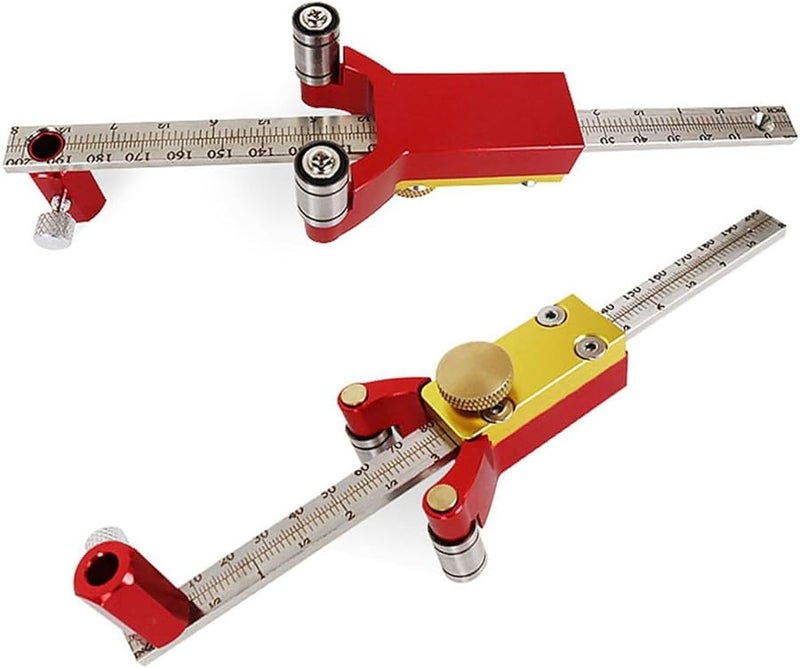 3 In 1 Adjustable Aluminum Alloy Wheel Marking Gauge Scriber For Woodworking Layout Tool - Image 1