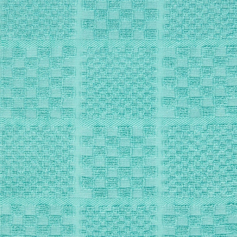 KITCHENAID Quilted Cotton Terry Cloth Oven Mitt  Pot Holder  Kitchen Towel 4-Pack Set  Heat Resistant  Silicone Grip  Gift Set  Aqua Sky  16""x26""  7""x13"" & 7""x10"" - Image 3