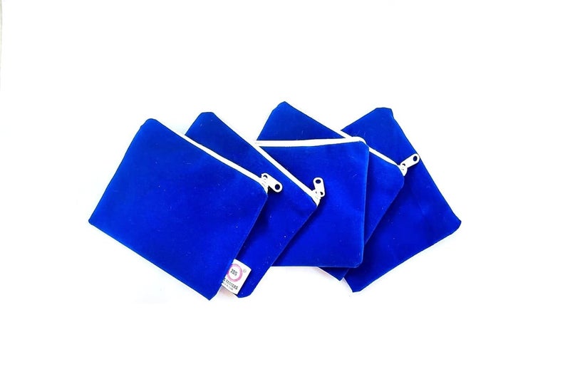 2DS Velvet Small Coin Pouch for return gifts with ziper, Small velvet jewellery gifting pouch velvet purse for ladies Small Zipper bags - Image 1
