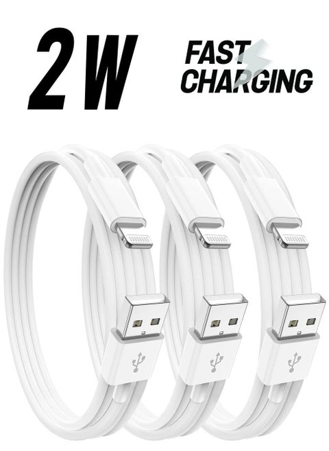 iPhone Charger Cable 1M, 3Pack 【Apple Certified】 Long Lightning to USB Cable 3 meterApple Fast Charging Lead for Apple iPhone 13 Pro/12 Pro Max/12 Mini/11/X/XS/XR/XS
