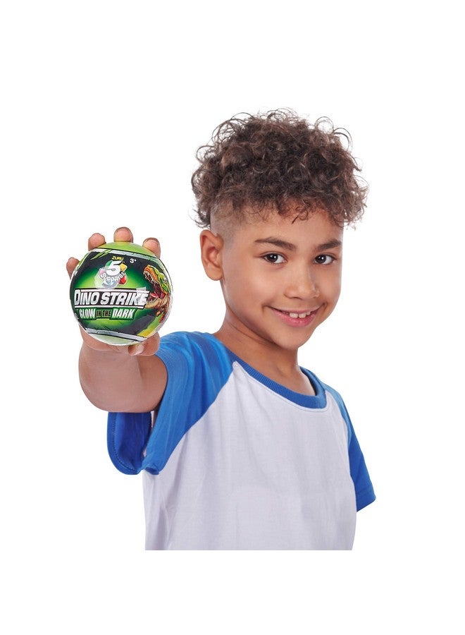 5 Surprise Dino Strike Surprise Mystery Battling Collectible Dinos by ZURU (2 Pack) Glow in The Dark,Gold - Image 4