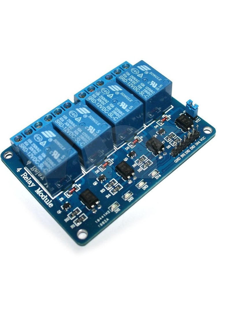 Loquat 4-Channel 12V DC Relay Module