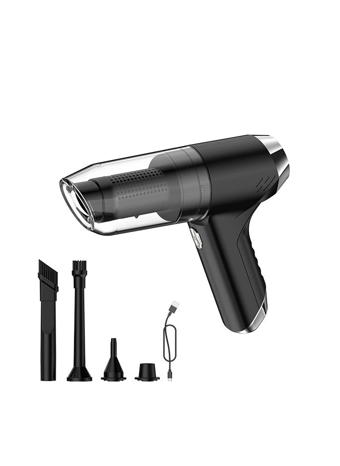 Smart Rahah High-Suction Dual-Mode 12000Pa Powerful Suction | Portable for Car & Home Use | Built-in Blowing Function, Black  - Image 1