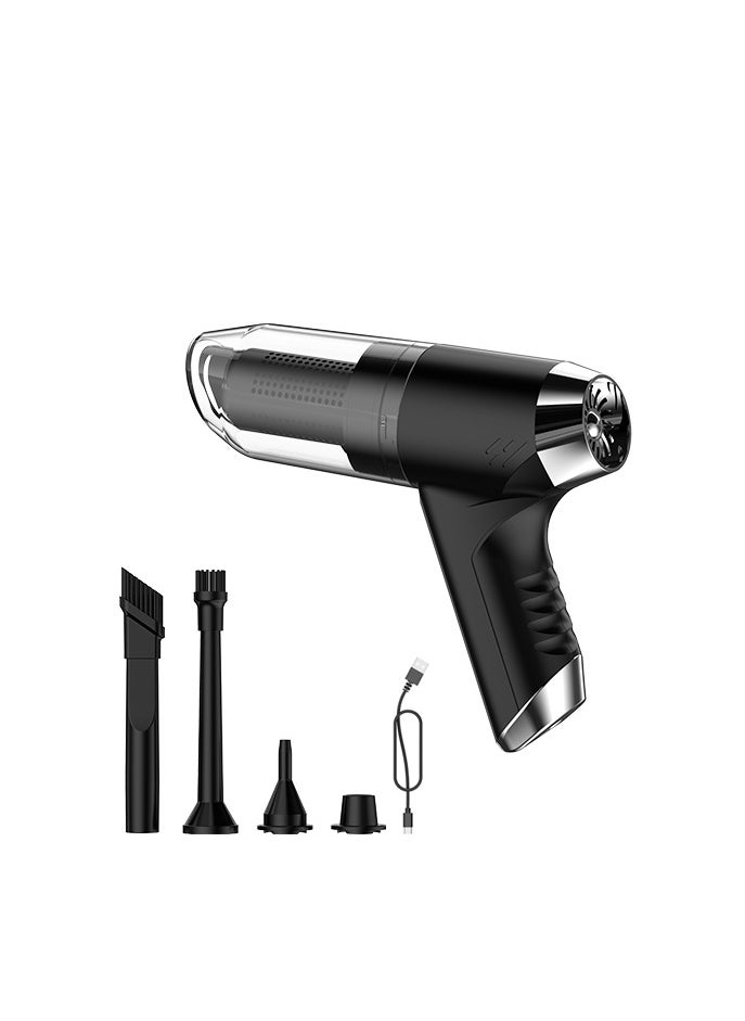 Smart Rahah High-Suction Dual-Mode 12000Pa Powerful Suction | Portable for Car & Home Use | Built-in Blowing Function, Black  - Image 2
