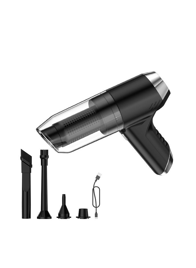 Smart Rahah High-Suction Dual-Mode 12000Pa Powerful Suction | Portable for Car & Home Use | Built-in Blowing Function, Black  - Image 3