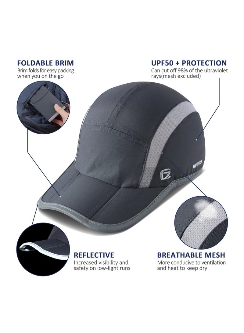 Adjustable Reflective Baseball Cap with UPF 50+ Sun Protection Lightweight and Packable Cools When Wet Ideal for Outdoor Sports - Image 4