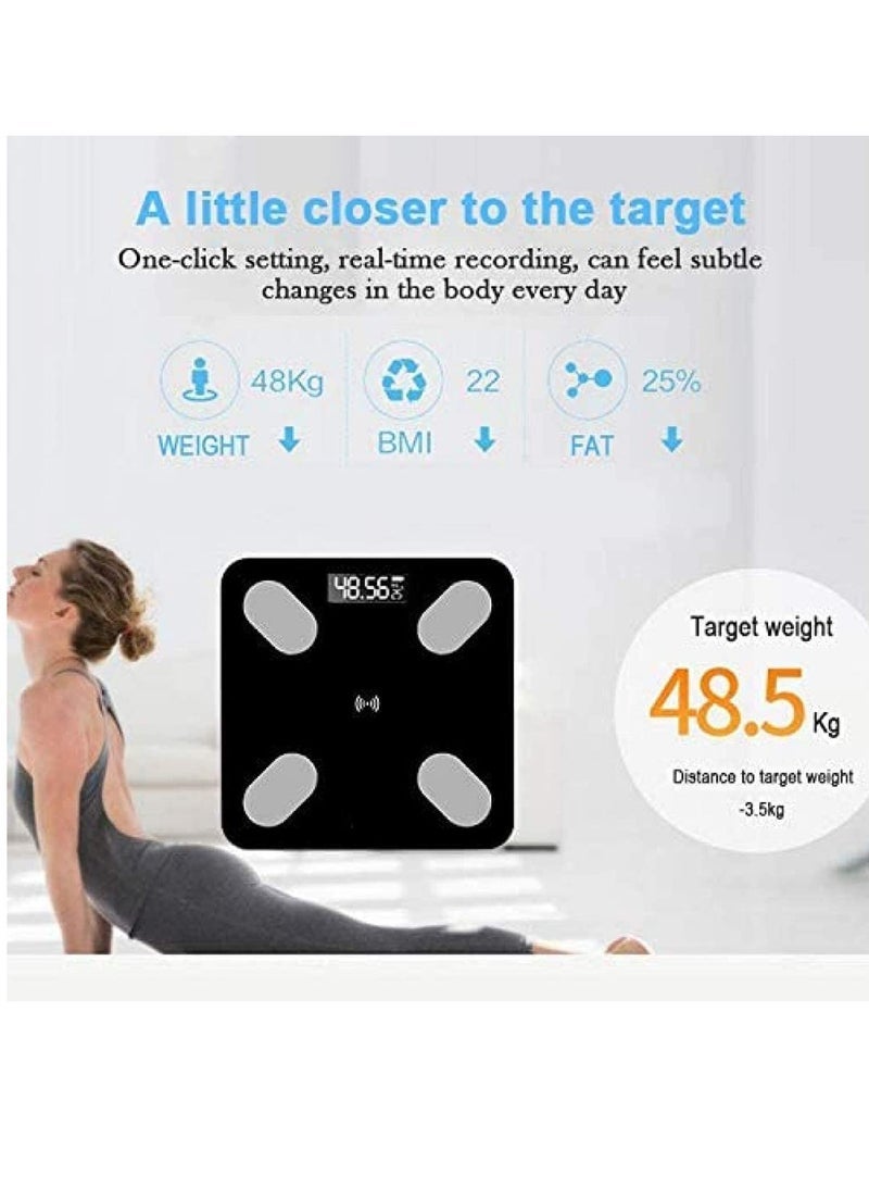 Gulf Trend Smart Body Fat Scale – Bluetooth Electronic Weight Scale, BMI Analyzer, Body Composition Monitor, Accurate Measurements, Syncs with Smartphone App, Useful Gift for Home & Family, Weight Scales for Health Tracking - Image 2