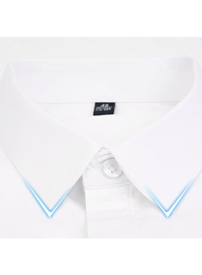 Tucano Tucano Men's Shirt, Summer Short-sleeve Shirt, Business Formal Wear, Solid Color, Casual, Fashionable, Versatile Menswear, White, L - Image 3