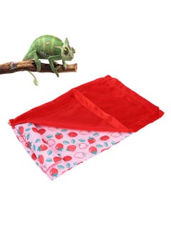 Zerodis Reptile Sleeping Bag Soft Warm Bearded Dragon Bed Bearded Dragon Blanket Pet Bed with Pillow for Leopard Gecko Small Pet(Red)  - Image 3