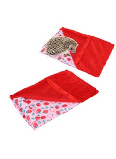 Zerodis Reptile Sleeping Bag Soft Warm Bearded Dragon Bed Bearded Dragon Blanket Pet Bed with Pillow for Leopard Gecko Small Pet(Red)  - Image 4