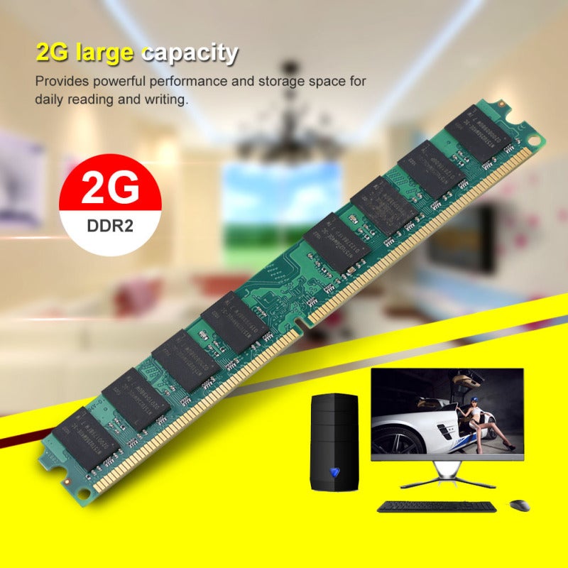 ذاكرة DDR2 RAM بسعة 2 جيجابايت وسرعة 667 ميجاهرتز عالية السرعة - متوافقة مع لوحة أم AMD - ذاكرة كمبيوتر مكتبي للاستخدام اليومي - Image 4