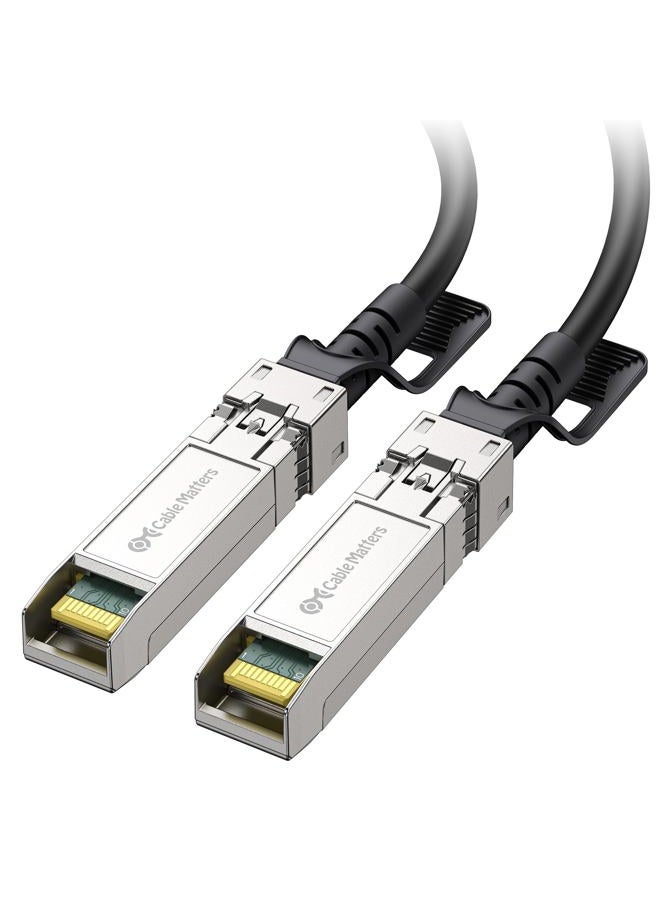 Cable Matters SFP+ 10GBASE-CU Passive Direct Attach Copper Twinax Cable Compatible with Cisco, Ubiquiti, Huawei, Netgear, and Supermicro Devices 0.5m - Image 1