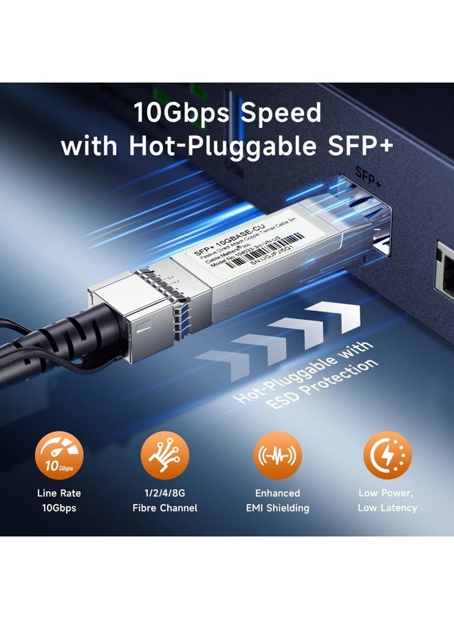 Cable Matters SFP+ 10GBASE-CU Passive Direct Attach Copper Twinax Cable Compatible with Cisco, Ubiquiti, Huawei, Netgear, and Supermicro Devices 0.5m - Image 5
