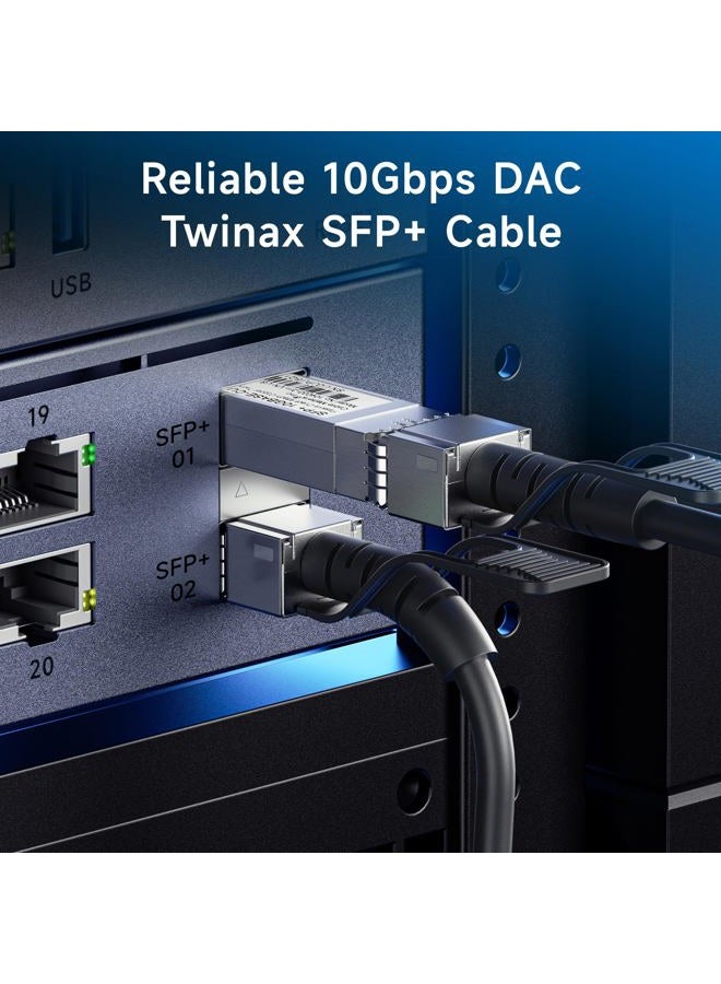 Cable Matters SFP+ 10GBASE-CU Passive Direct Attach Copper Twinax Cable Compatible with Cisco, Ubiquiti, Huawei, Netgear, and Supermicro Devices 0.5m - Image 2