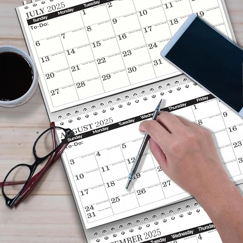 STRIVE ZEN 3 Month Calendar 2025-2026, Move-a-Page, Monthly, Vertical, Jul 25 - Dec 26, 11x25 In, Big Ruled Daily Blocks, Julian Days, Week Number, Minimalist, Busy Families, Office - Image 4