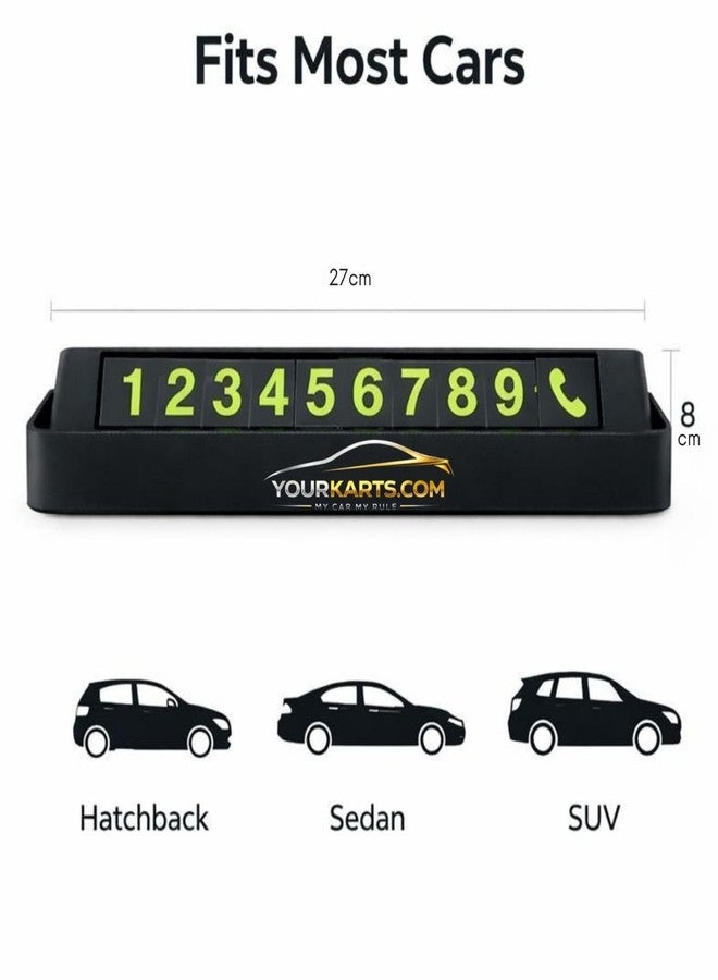 YOURKARTS.COM Car Dashboard Phone Number Plate - 27 x 8 cm - Image 4