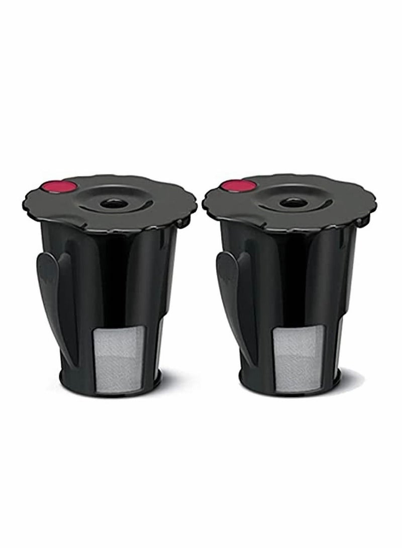 SYOSI 2pcs Coffee Filter Black Reusable Coffee Filter for Keurig 119367 2.0 My K-Cup Updated Model：K200/K300/K400/K500 SERIES,Works with all keurig plus series (2)  - Image 1