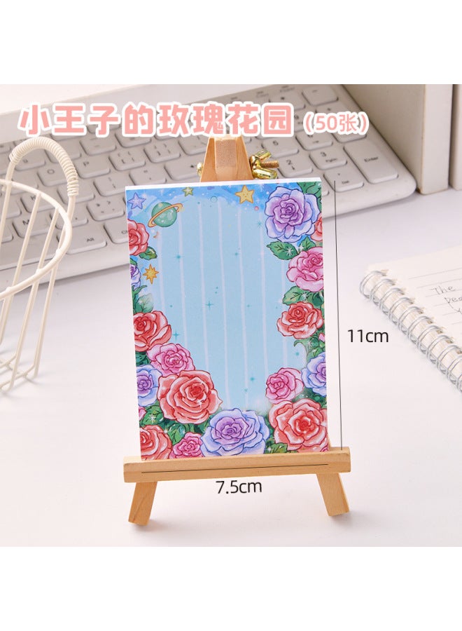 HELPS Dream Garden Notes Non-sticky Wind Student High-value Message With Horizontal Line Notes Post-it Notes - Image 1