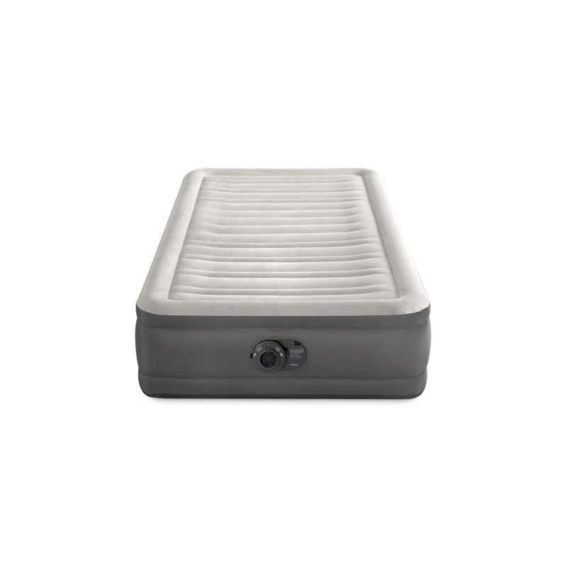 Intex 64021E TruAire Luxury Air Mattress: Fiber-Tech â€“ Built-in Electric Pump â€“ Multizone Support System â€“ 13in Bed Height â€“ Twin Size - Image 5