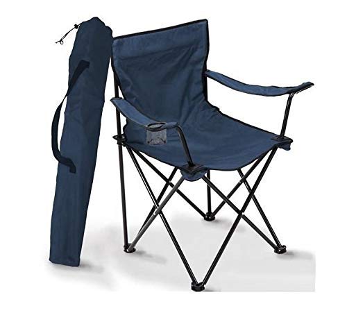 Glaceon Camping Chair Folding Chair Camping Chair for Adults with Armrests and Cup Holder Fishing Chairs with Carry Bag Lightweight Portable for Beach Perfect for BBQ Picnic Travel - Image 1