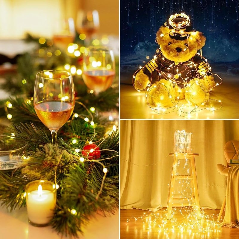 KAQ 4 Pack 80FT 240LED Fairy Lights Battery Operated with Remote | Twinkle Lights with Timer Indoor Outdoor Waterproof | String Light for Bedroom Wedding for Christmas Décor - Image 5