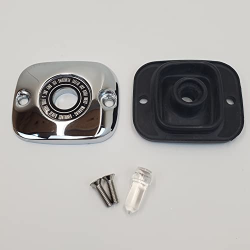 Billet Proof Designs Front Brake Master Cylinder Chrome Cover w/Gasket for 1996-2007 Harley Electra Glide, Street Glide, Road Glide, Road King, 1996+ Softail & Dyna, 2002-2017 V-Rod & 1996-2003 Sportster HD# 45004-96 - Image 1