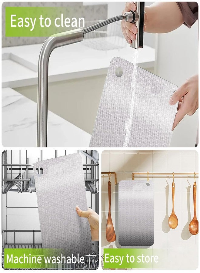 TOTITOM Stainless Steel Cutting Board 11.8" × 7.9", Small Metal Chopping Board for Kitchen, Food-Grade 304 Steel Cutting Boards for Meat, Vegetables, Fruits – Dishwasher Safe Tabla para Picar Acero Inoxidable - Image 5