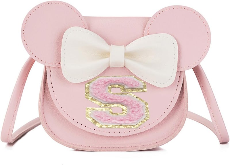 xperry Little Girls Toddlers Mini Crossbody Shoulder Bag Coin Purse with Cute Mouse Ear Bowknot - Image 1