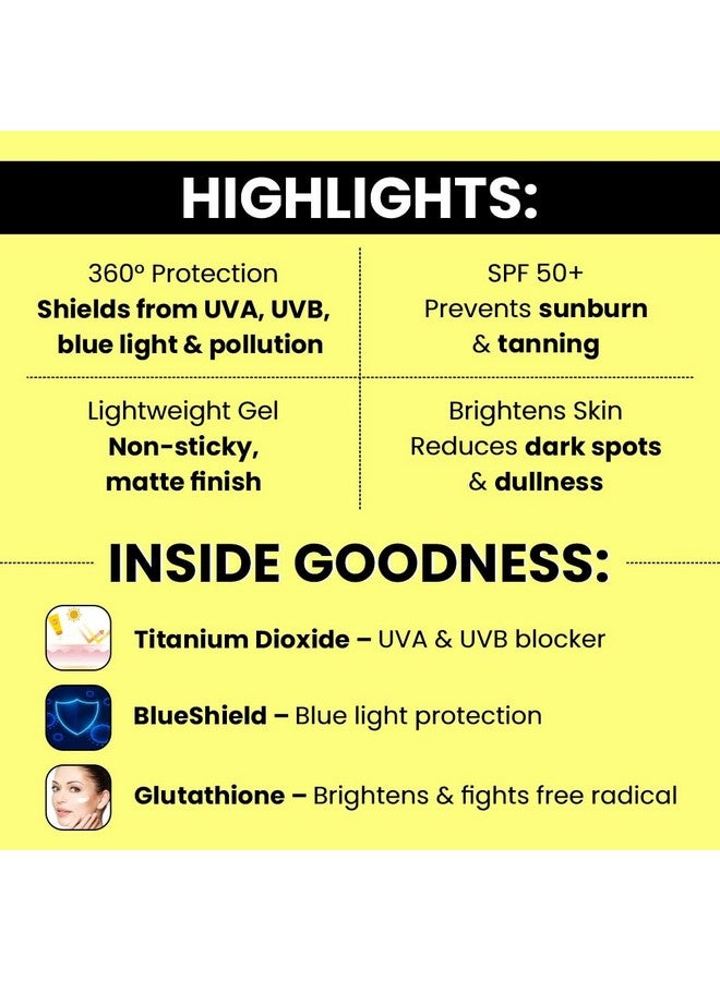 ETHIGLO 360 Block Sunscreen Gel SPF 50+ : 50 GM : Pack of 3 - Image 3