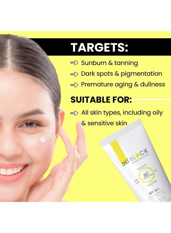 ETHIGLO 360 Block Sunscreen Gel SPF 50+ : 50 GM : Pack of 3 - Image 4